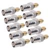 10Pcs RF Coaxial Cable Adapter SMA Female to BNC Female Coax Line Connector Set Kit