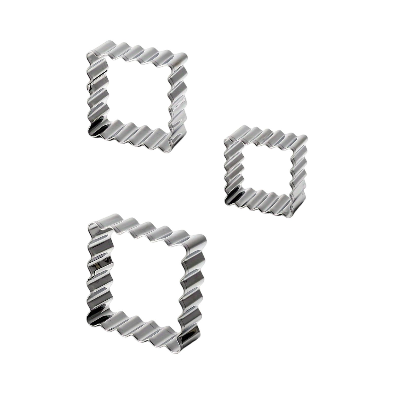 

Набор из 3 предметов из нержавеющей стали для вырезания печенья One Size