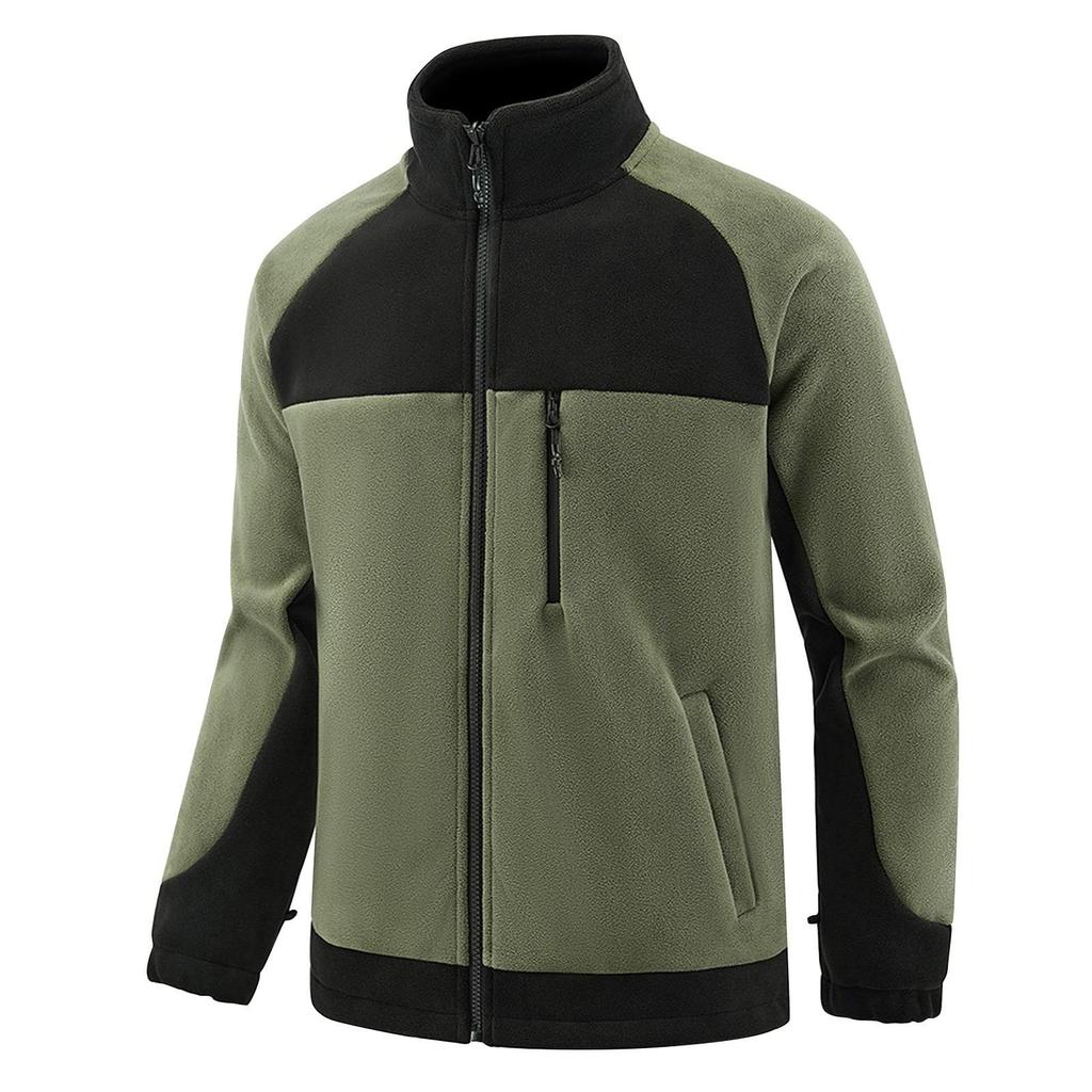 Men's Winter Outdoor Sports Cardigan Sweater Fleece Warm Jacket