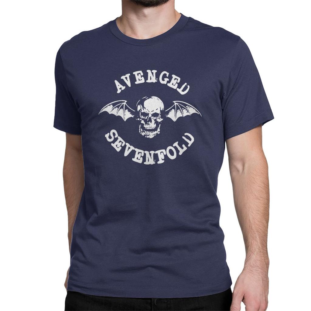 The Bat Skull Avenged Sevenfold Men Women's T Shirts A7X Diverse Rock Vintage Tee Shirt T-Shirt Pure Cotton Original Clothing