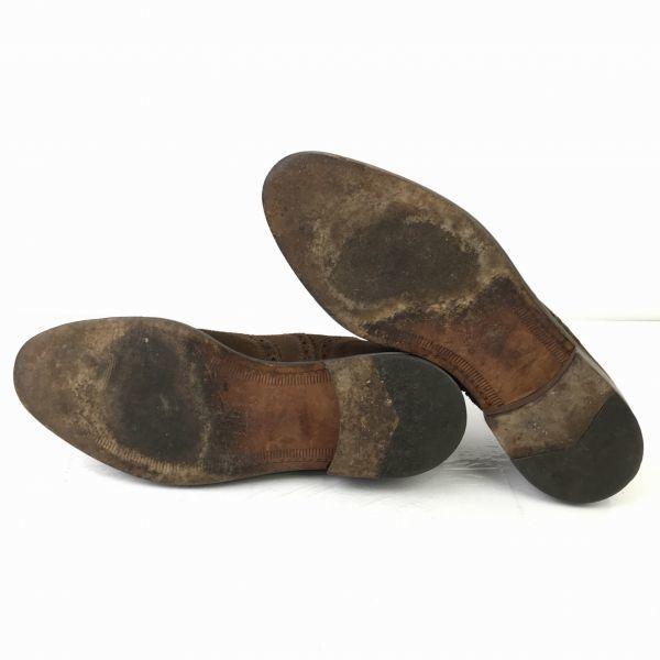 Vintage 80er-90er McGREGOR Leder Wingtip Business Schuhe Größe 26.0 Braun(GEBRAUCHT)