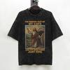 Jesus Coming Out Of My Cave Washed T Shirt Streetwear Hip Hop Casual Tshirt Tee Shirt Men Women 100 Cotton Oversize Summer