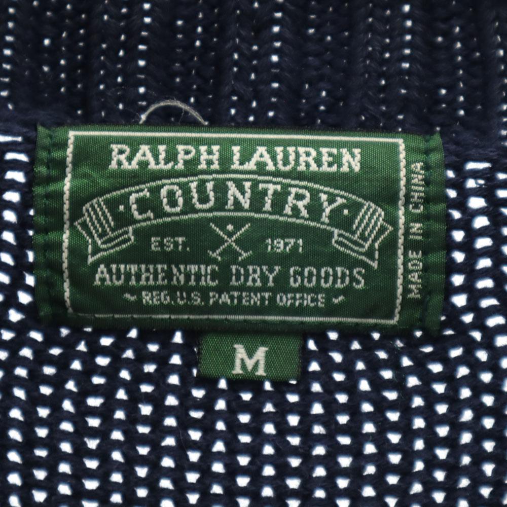 POLO COUNTRY Ralph Lauren Old Long sleeve Cotton knit sweater Women Used