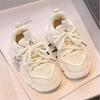 Girls' Mesh Sneakers, New Summer Model, Breathable White Dad Shoes for Children, Thin Style for Older Girls
