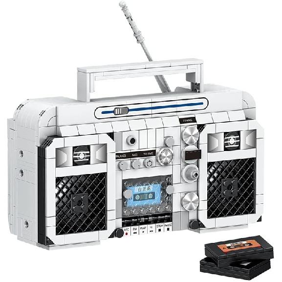 Adult Building Set, Classic Retro Series Radio Mini Blocks Building Blocks Toy Set, Home Decoration Best Gift for Adult, Teens 645PCS