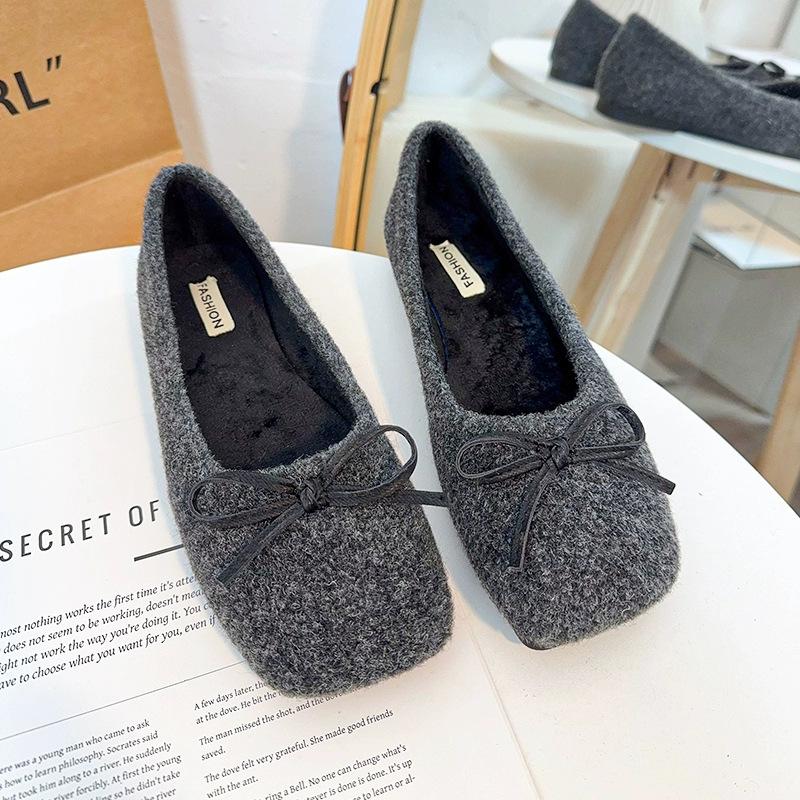 

Удобные туфли Doudou на плоской подошве с одним ремешком, на мягкой подошве, универсальная обувь для通勤, весна 2025, новая модная и удобная обувь для мам 35 серый