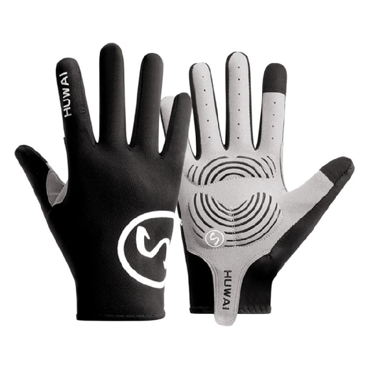 

Cycling Glove Full Finger Mountain Bike Glove Touchscreens Gloves Padded Antislip Biking Sports Gloves for Men and Women L чорний