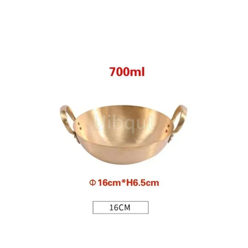 Southeast Asian style tableware Two-ear pot Rice cooker Brass Thai Cuisine soup pot Curry pot with two ears Thai tableware