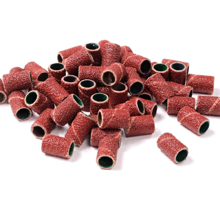 100Pcs 80/120/150/180/240Grit Nail Sanding Bands for Nail Drill Fine Grit Nail