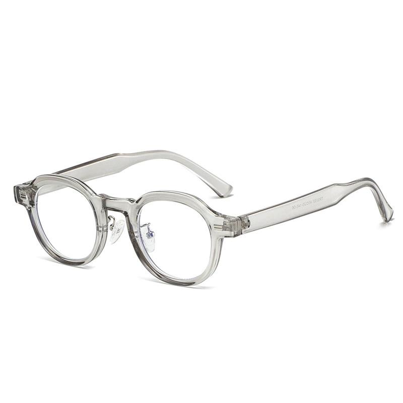 

Новые ретро-арт Harajuku Wind Eyeframe женские и мужские модные очки TR90 с защитой от синего света и защитой от излучения в овальной оправе серый