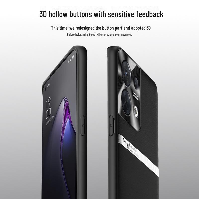 Liquid Leather Anti-Fall and Anti-Fouling Case for OPPO Reno 8