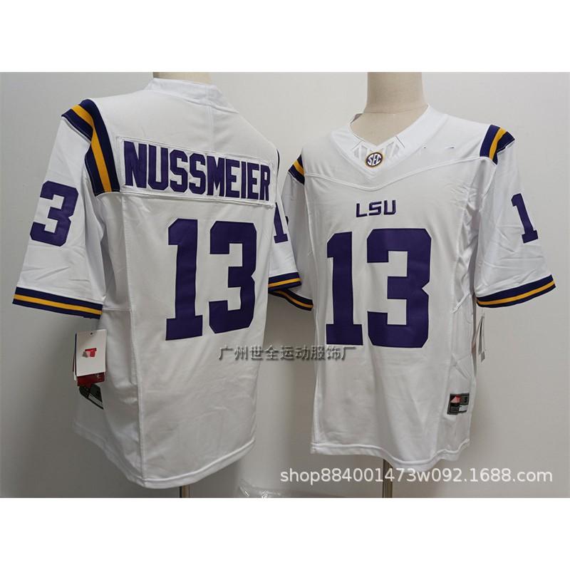 LSU Tigers Football Trikot Herren College Stil Bestickt Trainingsuniform NCAA Teamkleidung