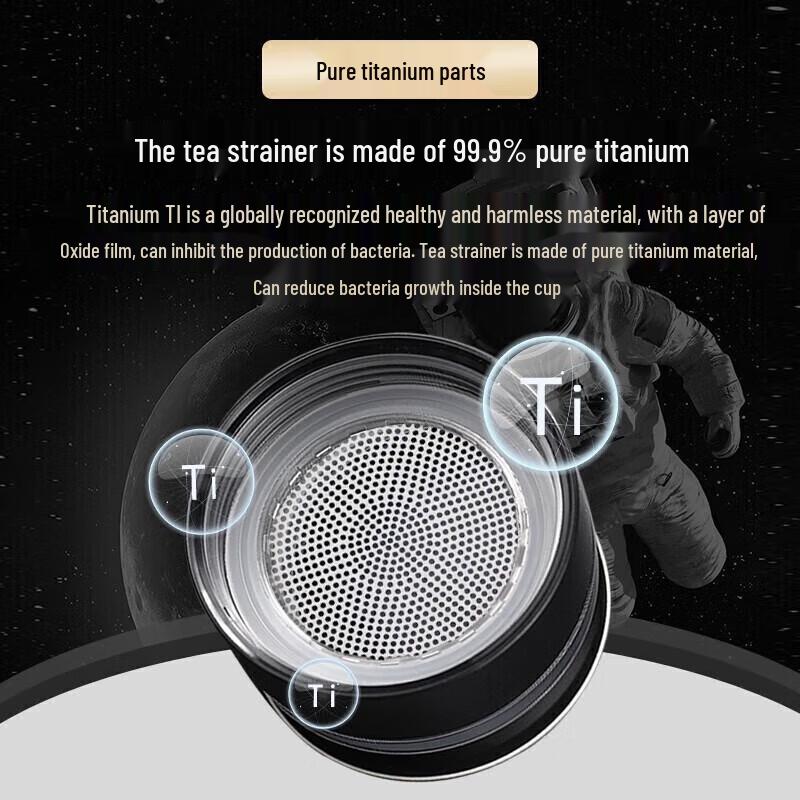 TOMIC Men's 316 Stainless Steel Tea Infuser Thermos