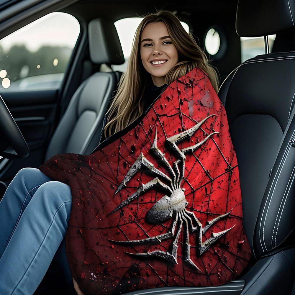 Hero Print Flannel Blanket Throw Blanket Warm Gift Blanket Soft Digital Printed Fleece Throw for Sofa Bed Travel Home