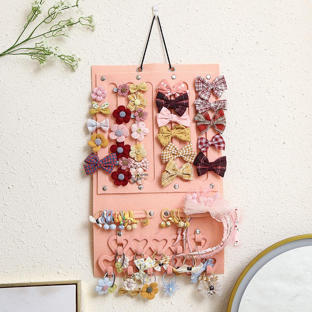 Hair Bows Holder for Baby Girls Hair Clips Storage Hanger Bows and Headbands Holder for Baby Hair Accessories