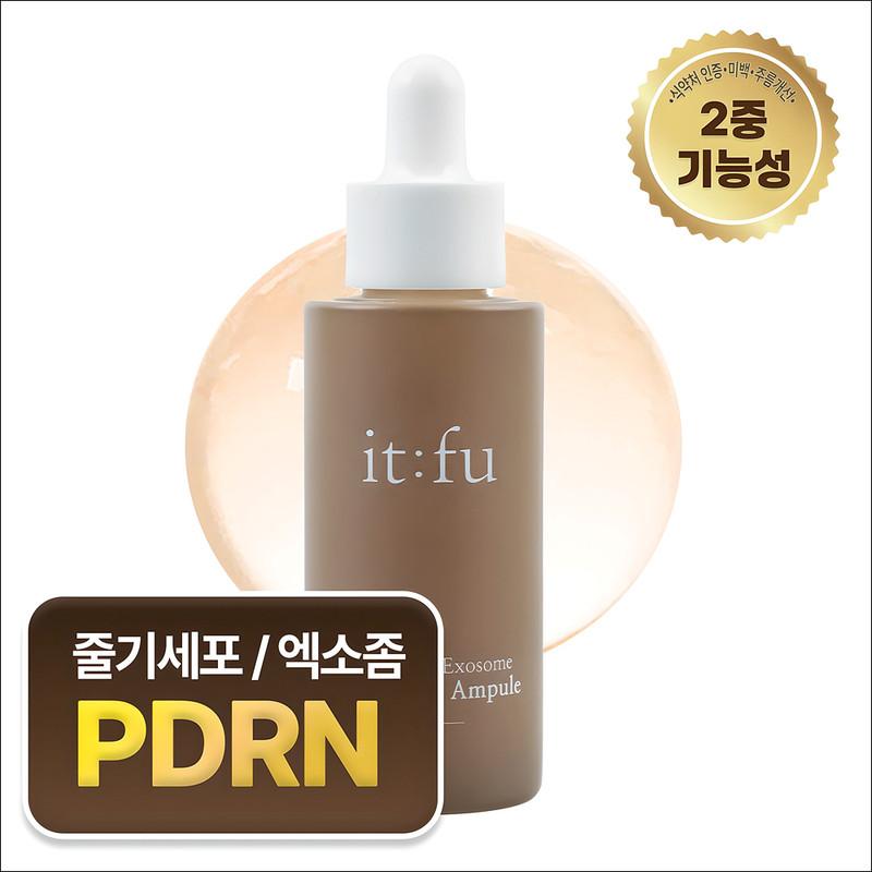 It:fu Chic Healer Ampoule Hyaluronic Acid PDRN Quick-drying Quick-moisture Moisture Glow Skin Booster, 1ea, 30ml