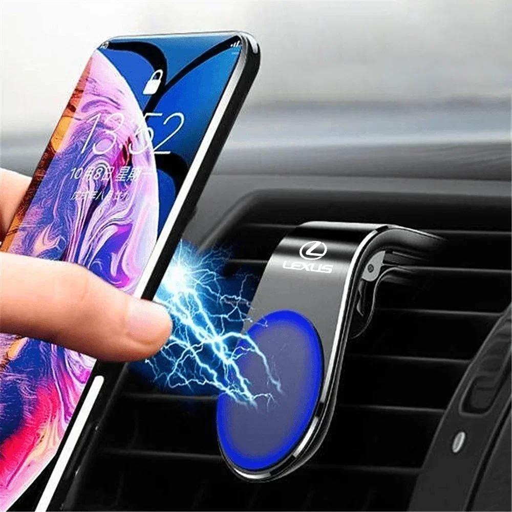 2026 Hot Interior Stickers Magnetic Car Phone Holder Metal Stand Interior Accessories For Lexus F SPORT ES RX NX LS UX LM LX GX ZJ3