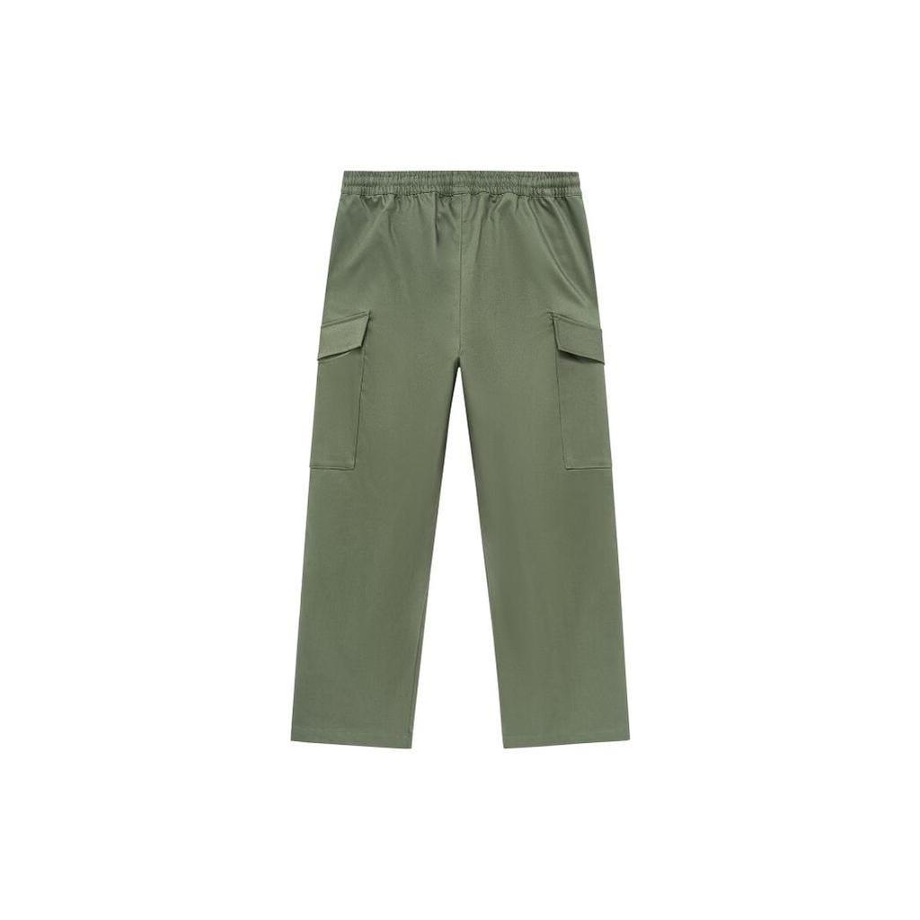 New Balance Knitted Sweatpants Men's Green Moderate Straight Fit Pants AMP31333-DON