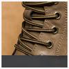 Retro Men's Ankle Boots Waterproof Casual Leather Boots High Top Shoes for Men Non Slip Work Boots