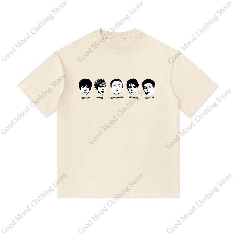 CORTIS Print T Shirt Kpop Street Fashion KEONHO JUHOON SEONGHYEON Print Tshirt Unisex Women Summer Cotton Short Sleeve Tee Top
