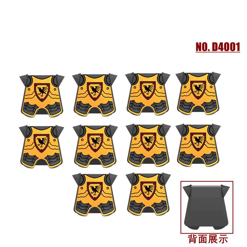 Military Building Blocks Medieval Solider Knights Equipments Mount War-Horse Wolf Flag Vests Shields Fiery Dragon Mini Brick Toy