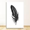 Nordic Decorative Picture Painting Modern Home Decor Islamic Quotes Wall Art Canvas Black White Feather Print Minimalist