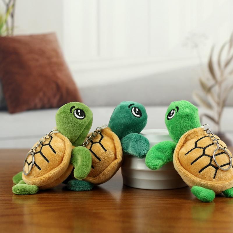 Cartoon Simulation Turtle Plush Toy Small Turtle Doll Keychain Pendant Toy Gifts