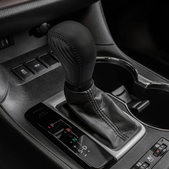 Auto Car Leather Gear Shift Knob Cover Trim for Toyota Highlander 2014-/ Tacoma 2016- Accessories