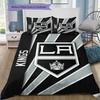 LA Kings Art Pattern Bedding Home Decoration Birthday Gift ( 1 duvet cover + 2 pillowcase, without core),fan merchandise.