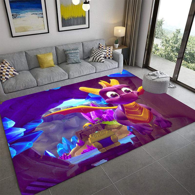 S-Spyro's Dragon Printed Carpet Fashion Yoga Mat Non-Slip Carpet Bedroom Decoration Outdoor Carpet Bedroom Birthday Gift