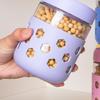 Glass Mason Jars with Silicone Sleeves 16 Oz Leak-Proof Meal Prep Jars Airtight BPA-Free Containers for Overnight Oats Yogurt Snacks