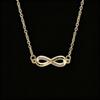 Exquisite Möbius Ring Figure 8 Necklace - Women's High-End Versatile Ins Style Clavicle Chain