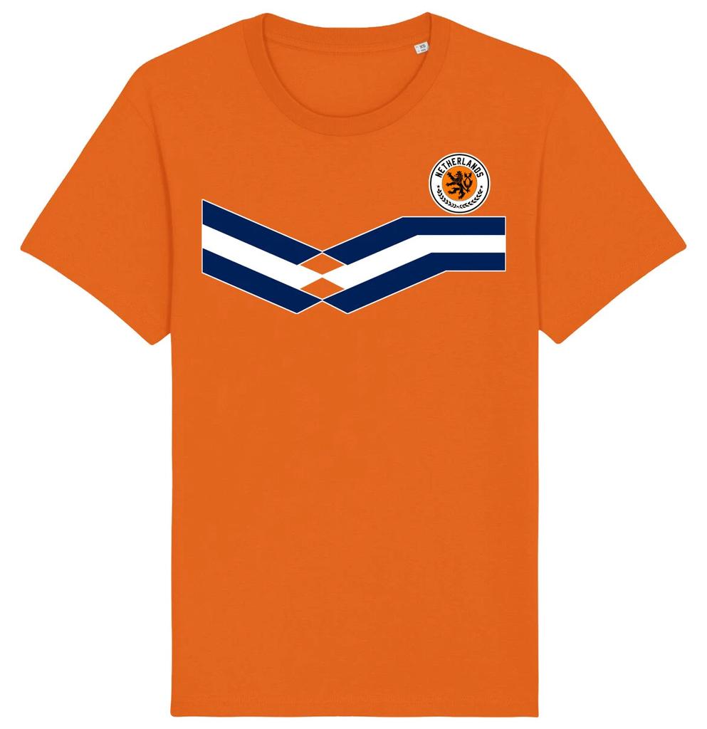 T-Shirt Olanda a Strisce, Adulti Bambini Neonato, Coppa del Mondo di Calcio 2026 Kit Olanda