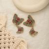 Retro Court Colored Butterfly Earrings Women'S Long Earrings Classical Popular National Style Earrings