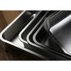 304 Stainless Steel Flat Bottom Rectangle Square Basin with Covered Dish Buffet Plate Food Basin Grilled Plate Bbq Storage Tray