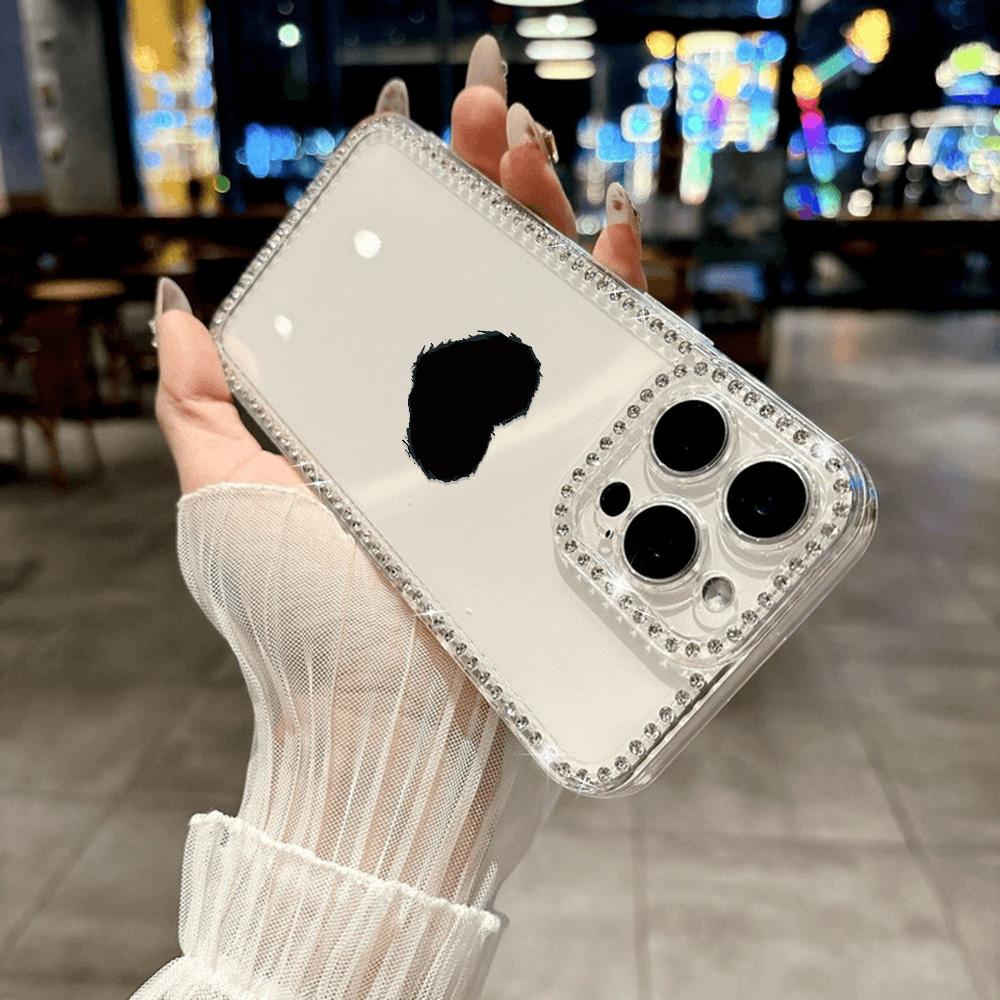 Bracelet Chain Phone Case For iPhone 17 16 15 13 14 for 17Air 17 12 14 16 Pro 17 14 16 Pro Max Sparking Diamond Cute Pattern Hard Cover With Lanyard