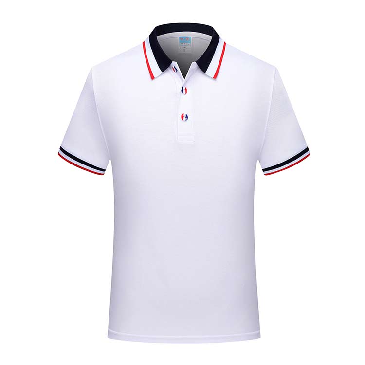 

ЯДД А011(WY528) 200 г хлопковая модная трехцветная полосатая рубашка-поло с лацканами L