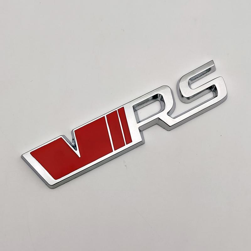 3D Metal Logo VRS Emblem Letters CarTrunk Badge Decal For Skoda Fabia Kodiaq MK2 MK3 A7 A5 2 3 Octavia VRS Stikcer Accessories