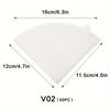V60 Cone Coffee Filters, 1-Ply Premium Disposable Paper Pour Over Dripper Sheets, Tasteless High Flow Rate Compatible with V60 Size Brewers