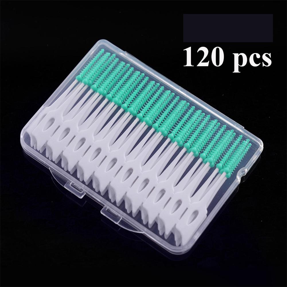 40 120 150 200 Pcs Silicone Interdental Brush Soft Tooth Cleaning Between Teeth Dental Brace Toothpick