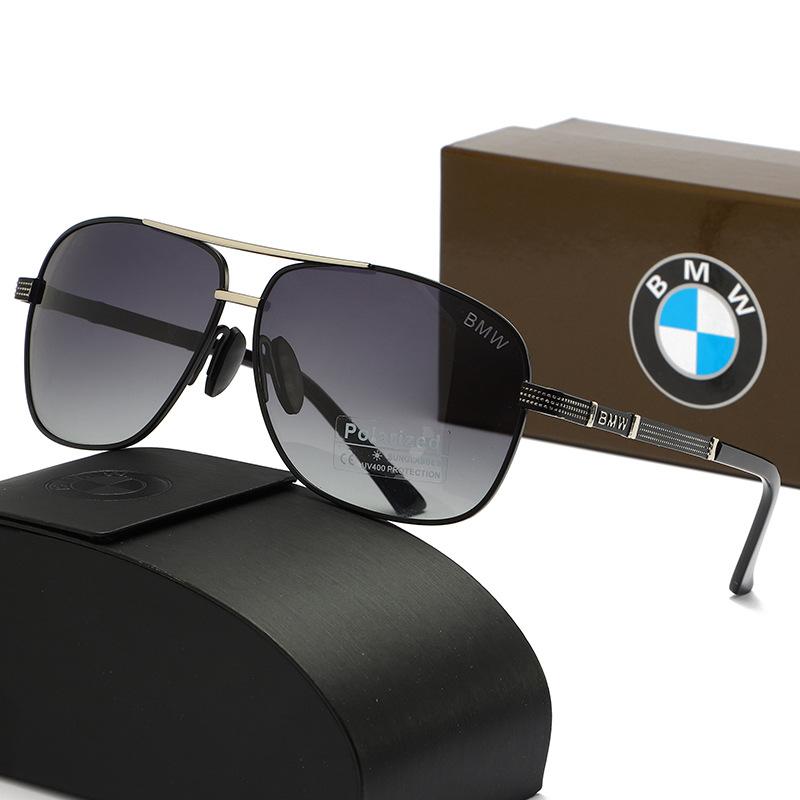 2026New BMW Polarized Sunglasses Fashion Trendy Large Frame Outdoor Color Changing Sports Sunscreen Sunglasses for Men and Women