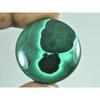 32X32MM Natural Green Malacaite Designer Round Cabochon Loose Gemstone 70Cts G-530