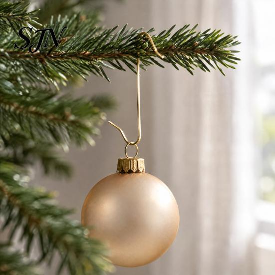 Holiday Tree Decoration Supplies 100 Pcs Christmas Ornament Hooks, Metal S-Shaped Hangers, S-shaped Hangers Hooks for Baubles Balls, Lanterns,
