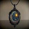Trendy Pendant Necklace Showcasing Moon and Sun Pattern Exquisite Chain Necklace Present for Fashion Enthusiasts