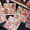 Christmas Four Grid Gingerbread Man Wooden Pendant Christmas Tree Decoration Gift Box Show Window Decoration Pendant