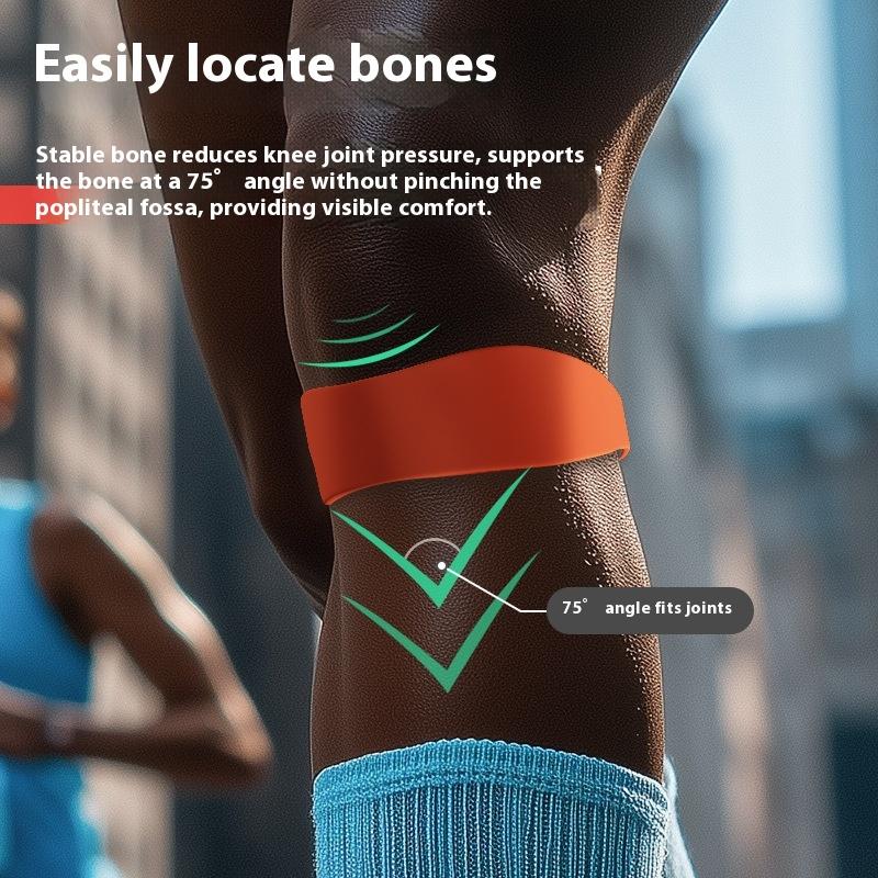 2Pcs Silicone Patella Tendon Knee Straps Support Care Strap Fixed Protection Flexible Sports Band Patellar Strape Brace Shock