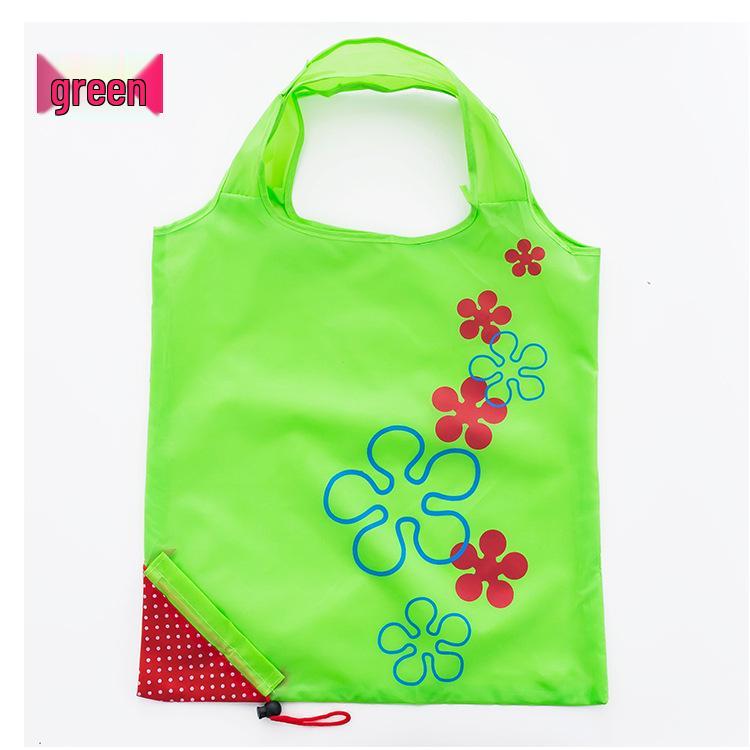 Tragbare Faltbare Erdbeer-Polyester-Tragetasche mit Logodruck