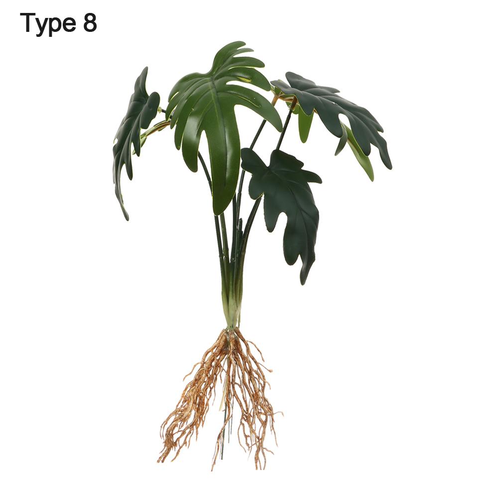 Artificial Hydroponic Plants Simulation Greenery With Root Plant Wall Home Office Shop Decor Desktop Ornament Photography Party