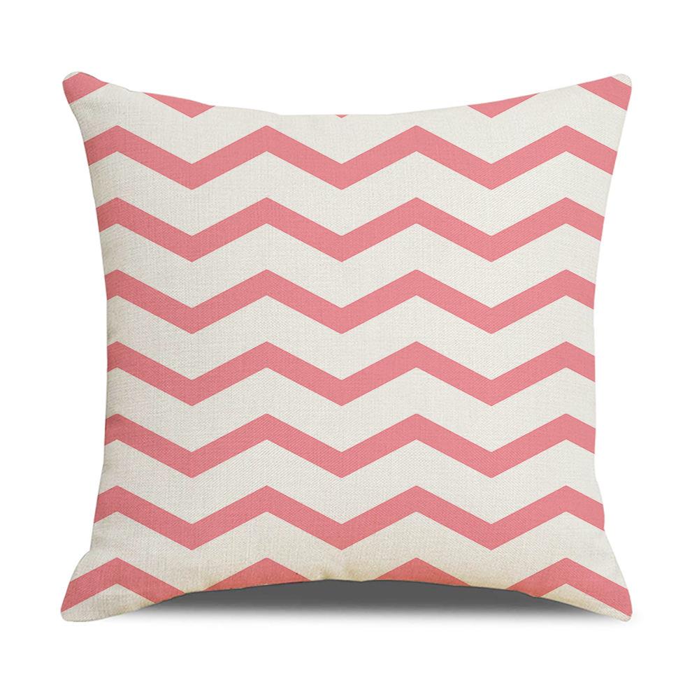 Nordic Geometric Decorative Pillow Sofa Cushion Cover Modern Home Decor Square Pillowcase Peach Skin Pillowcase
