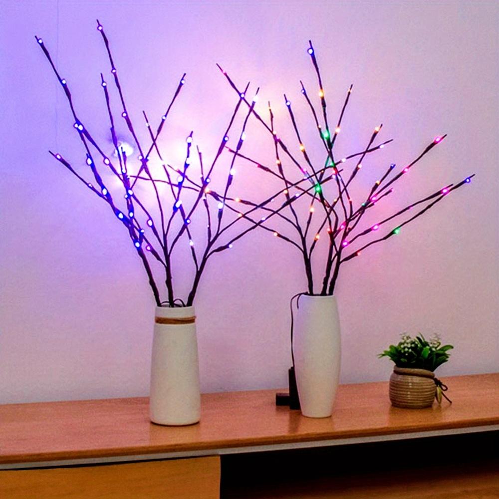 1pc Branch Lights 20 LED Fairy Lights Willow Branches Battery Operated for Home Bedroom Inside Outdoor Decoration